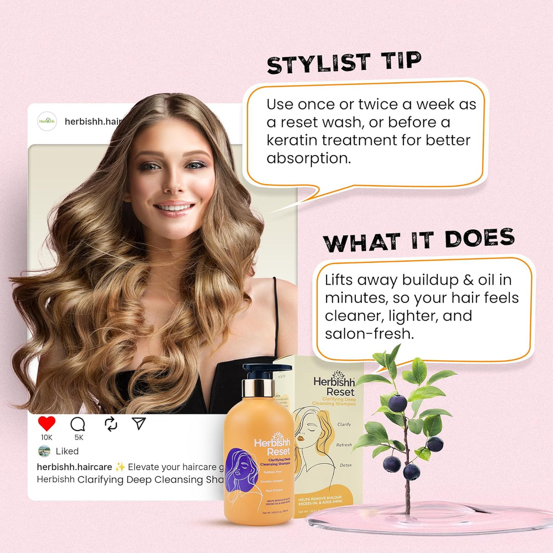 Clarifying Deep Cleansing Shampoo - Herbishh – herbishh.com