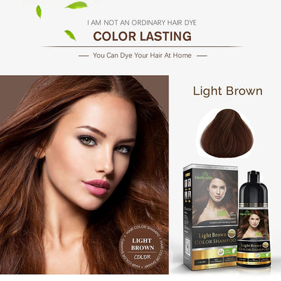 Light Brown Hair Color Shampoo - Herbishh