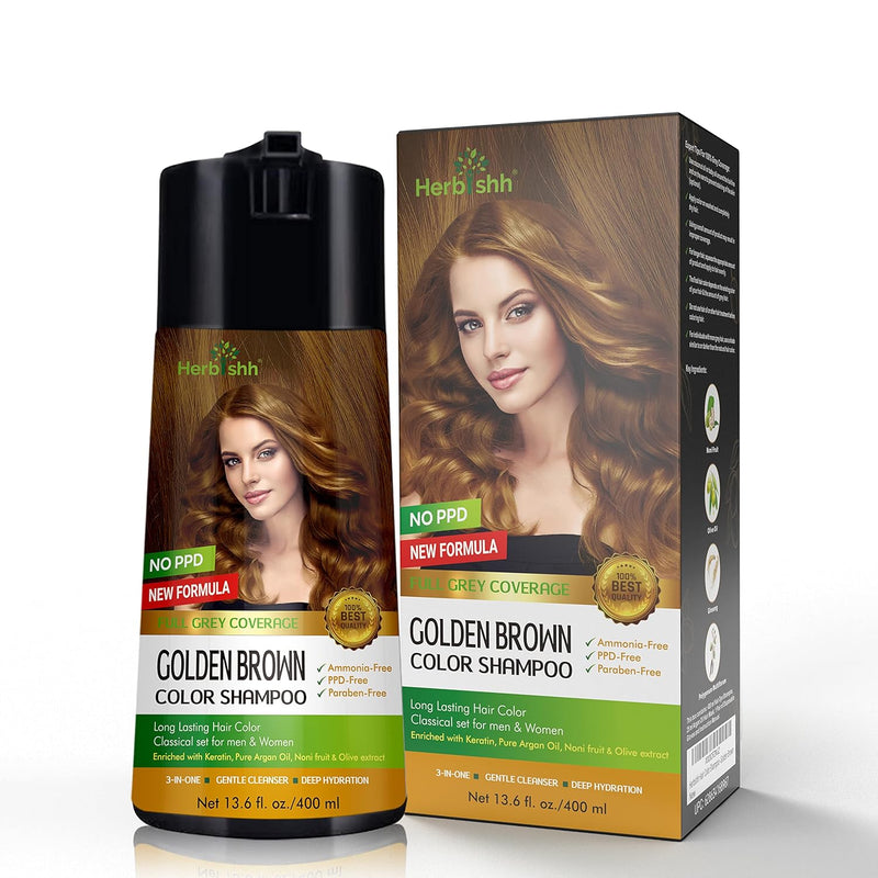 Gold OR Blonde Shades in 2 pcs Color Shampoo - Herbishh