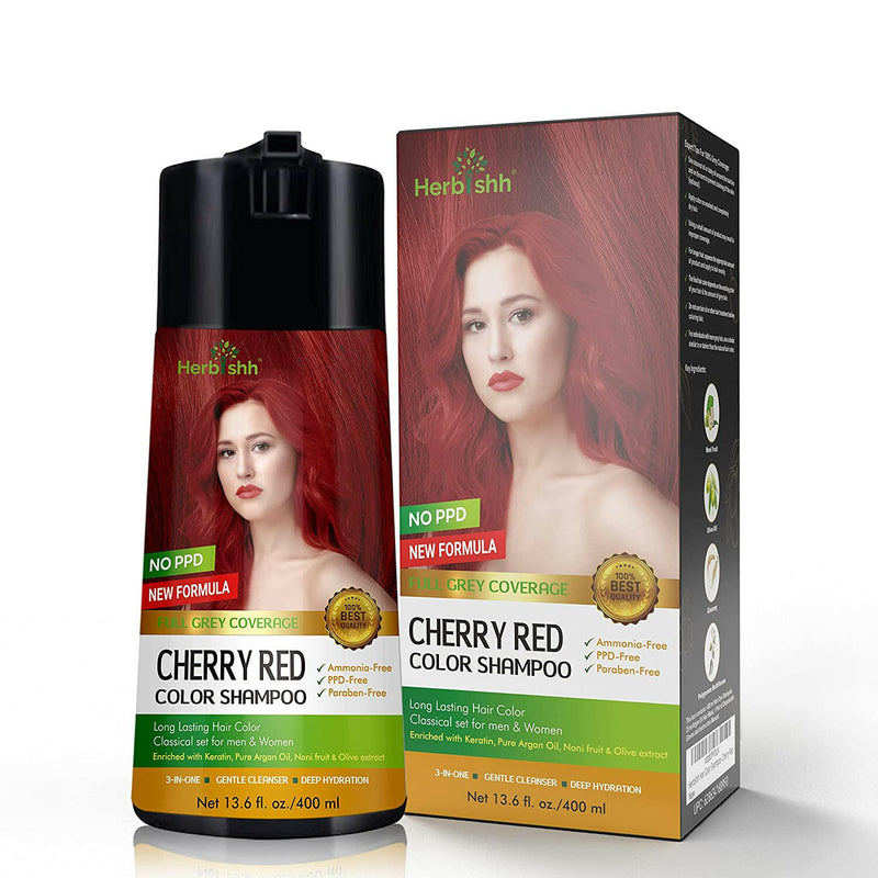 1pc Herbishh PPD Free Natural Hair Dye Color Shampoo