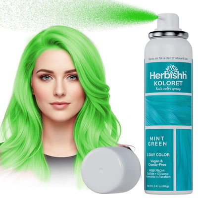 Koloret Temporary Hair Color Spray Mint Green - Herbishh