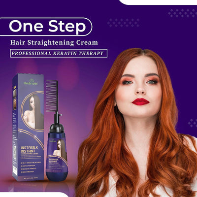 Buy 2 pcs Keratin Shampoo & Conditioner set get Instant Hair Straightener Cream free