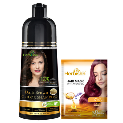 dark brown hair colour shampoo