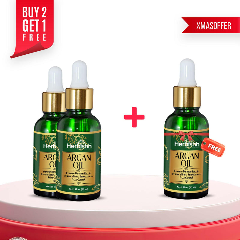 Buy Set of 2pcs Organic Argan Oil get 1 free - Herbishh