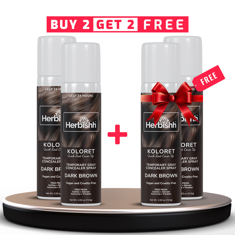 BUY 2 GET 2 Koloret Quick Root Touch Up Hair Color Spray