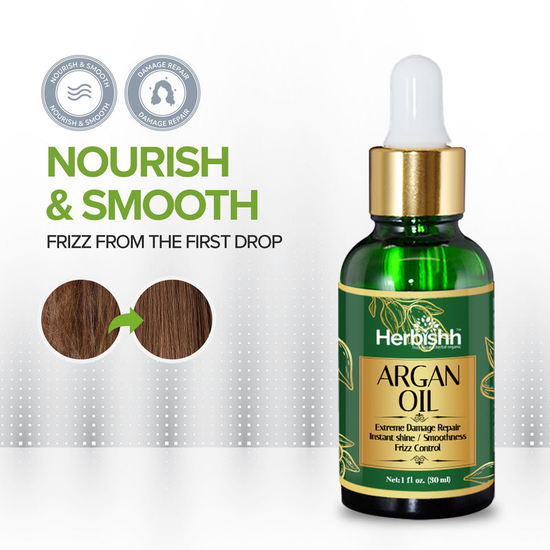 Organic Argan Hair Oil - Herbishh