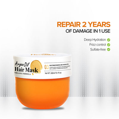 Herbishh argan oil hair mask-300ml
