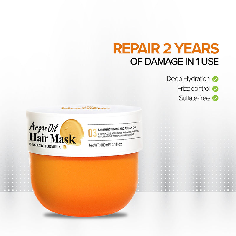 Herbishh argan oil hair mask-300ml