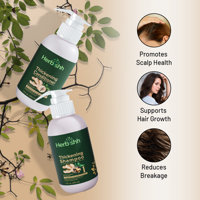 Hair Thickening Shampoo & Conditioner set- Herbishh