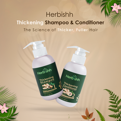 Hair Thickening Shampoo & Conditioner set- Herbishh