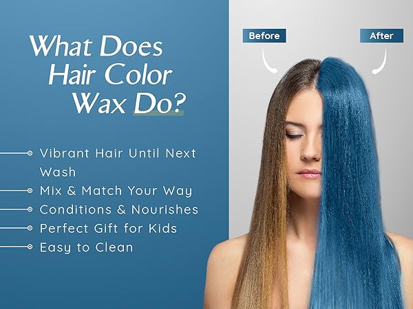Herbishh Koloret Temporary Hair Color Wax - Blue – herbishh.com