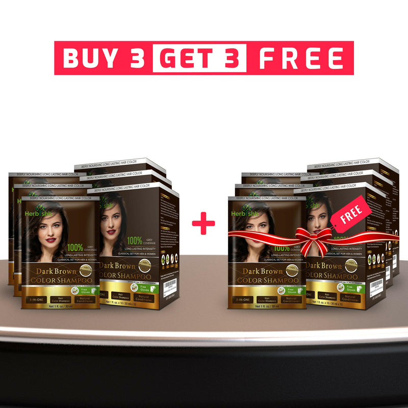 Bogo Sale buy 3 Color Shampoo Sachets get 3 free - Herbishh