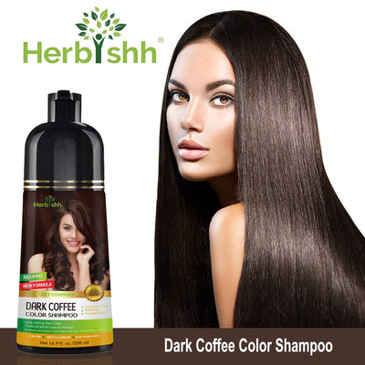 PPD Free Natural Hair Dye Color Shampoo - Dark Coffee