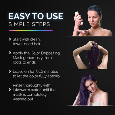 Keratin Color Depositing Hair Mask Purple