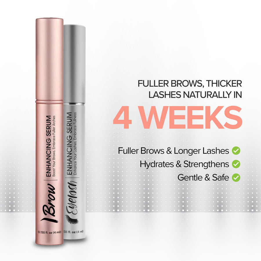 Herbishh Eyebrow & Eyelash Serum Duo | Brow + Lash Growth in One