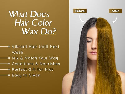 Herbishh Koloret Temporary Hair Color Wax Gold