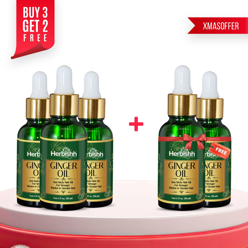 Herbishh Exclusive Deal: Buy 3 Ginger Oil, Get 2 FREE