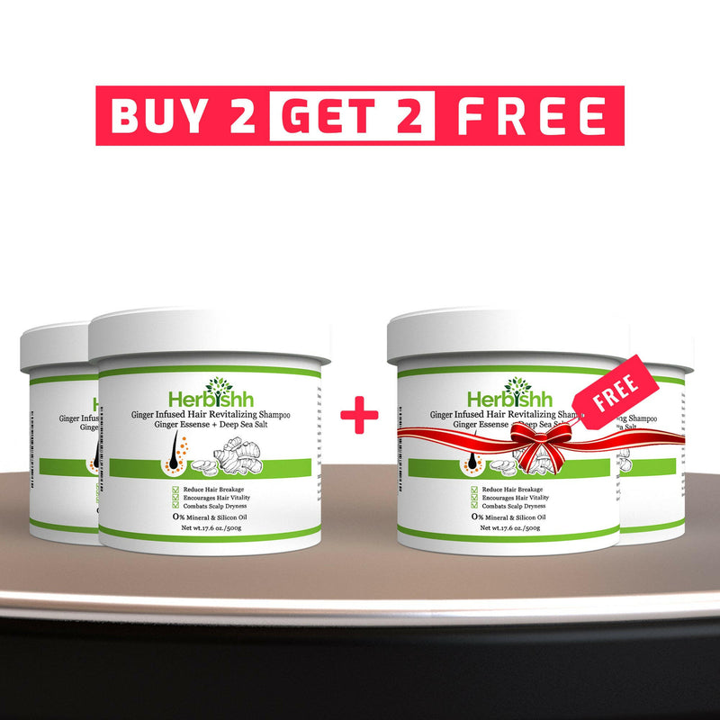 Buy 2 Get 2 Free Ginger Hair Revitalizing Shampoo - Herbishh