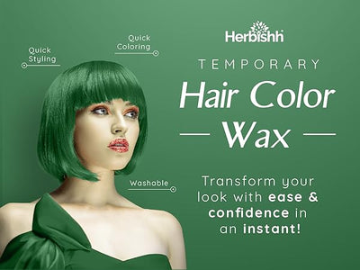 Herbishh Koloret Temporary Hair Color Wax -Green