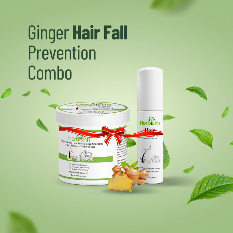 Ginger Hair Fall Prevention Combo - Herbishh