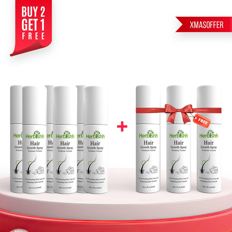 Buy 2 Get 1 Free Hair Growth Spray- Herbishh