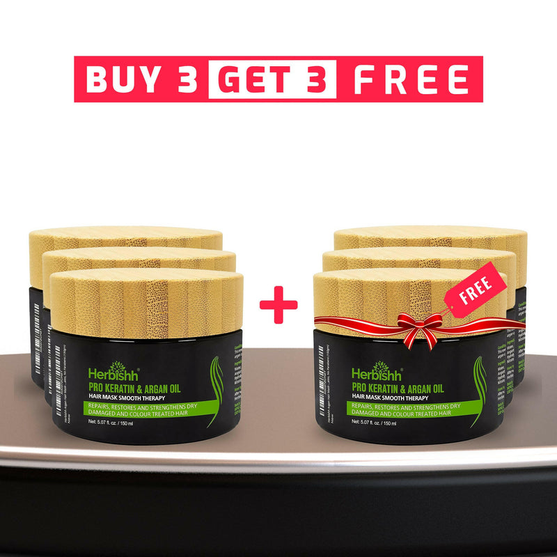 BOGO Sale BUY 3 Hair mask Get 3 Hair Mask Free- Herbishh