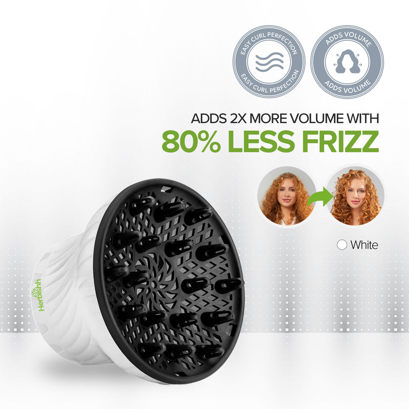 Herbishh Hair Dryer Diffuser - White