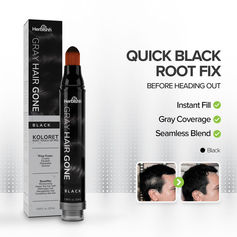 Black Hair Root Touch-up Pen