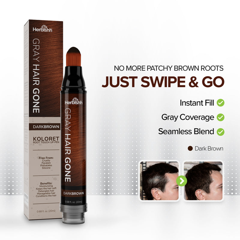 Dark Brown Hair Root Touch-up Pen