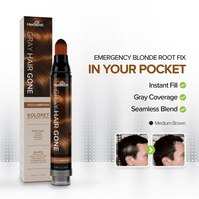 Medium Brown Hair Root Touch-up Pen