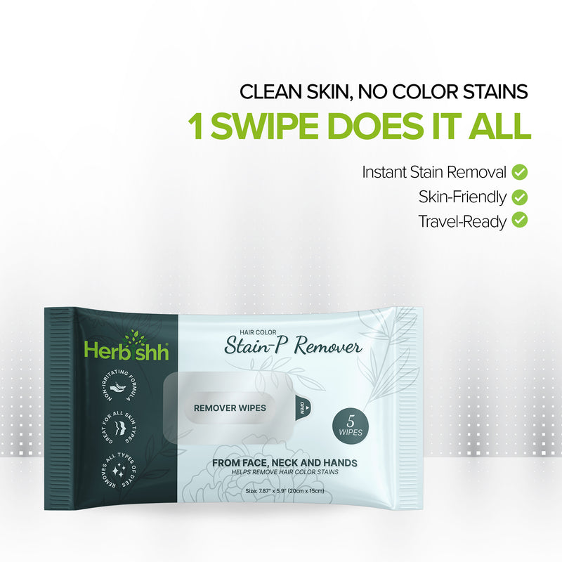 Herbishh Hair Color Stain Remover Wipes