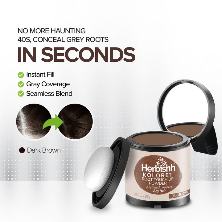 ほぼ未使用　宝石岩盤のリッチウェイピロー　Richwayピロー ブラウン系 Dark Brown Root Touch-Up Powder | Instant Grey Root Concealer