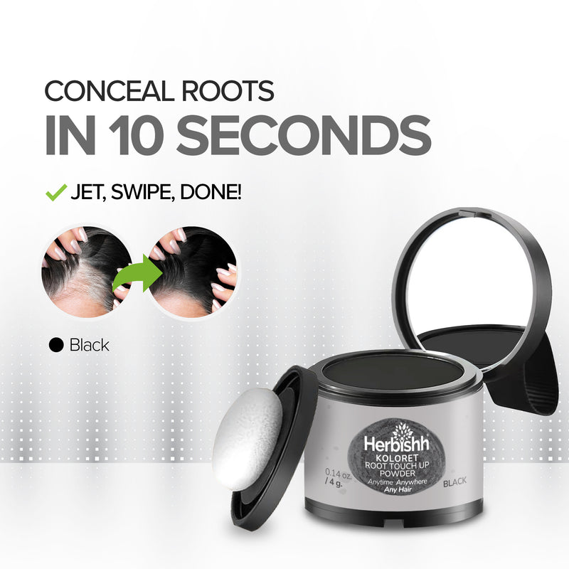 Natural Black Koloret Root Touch Up Powder– 4 gm