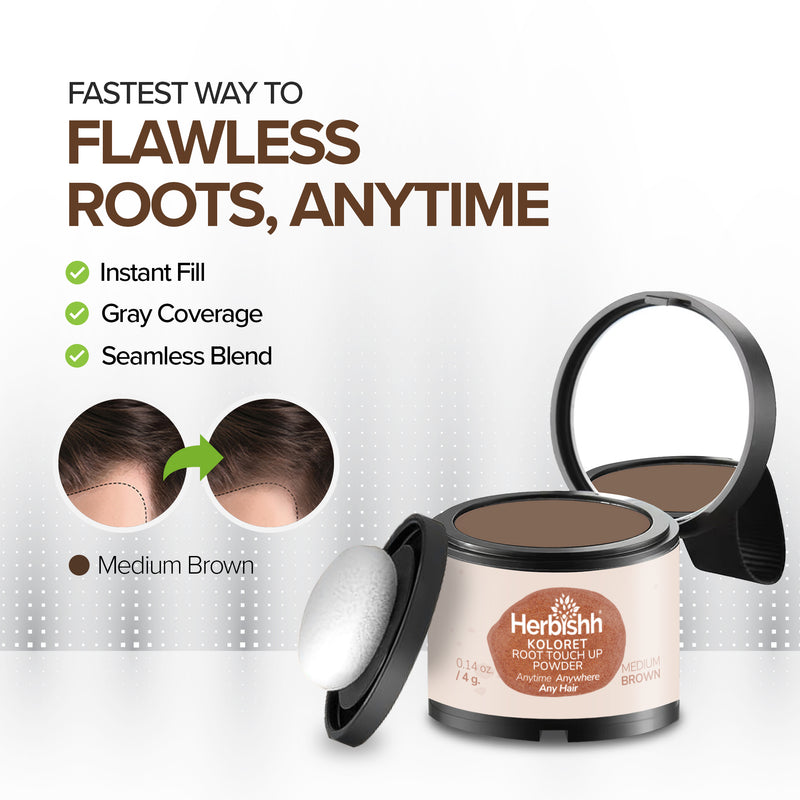 Medium Brown Koloret Root Touch Up Powder– 4 gm