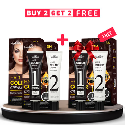 BUY 2 GET 2 Rapid Infusion Hair Color Cream-Herbishh