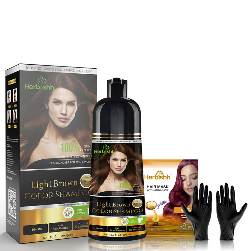 3pcs Hair Color Dye Shampoo - Herbishh