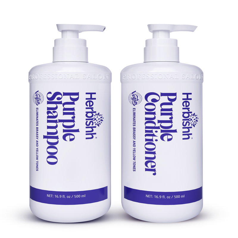 Buy 2  Get 2 Herbishh Purple Shampoo & Conditioner Set