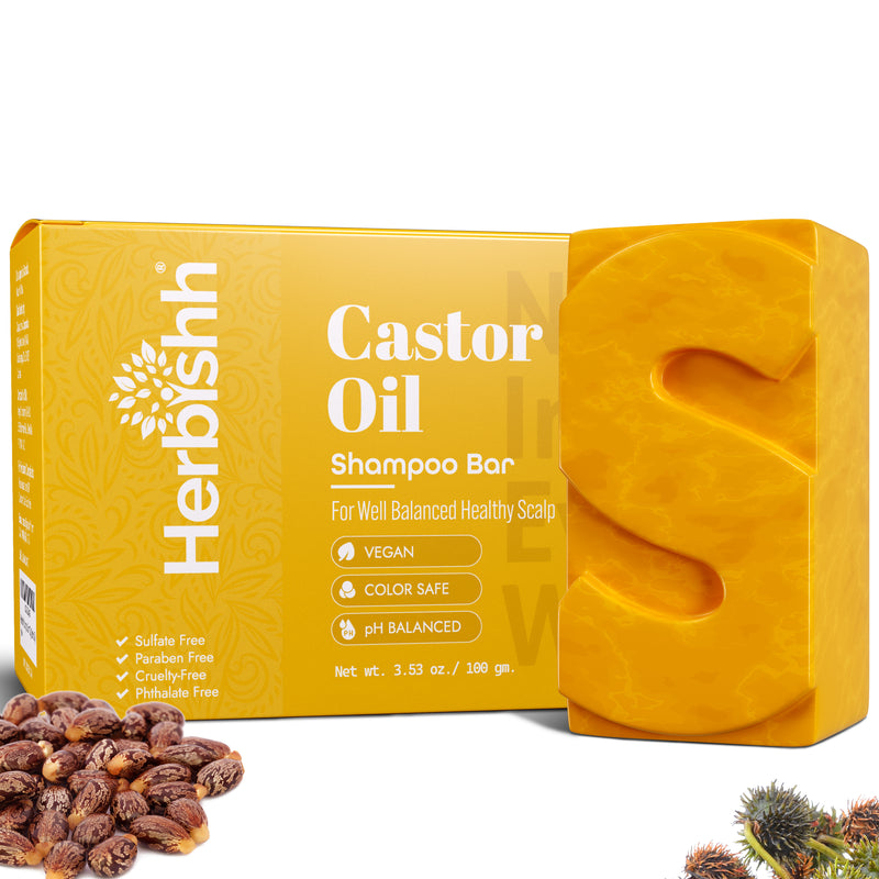 Castor Oil Shampoo Bar- Herbishh