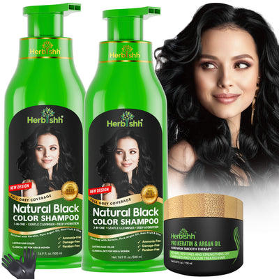 Buy 2pcs Color Shampoo Get 1 Hair Mask Free - Herbishh