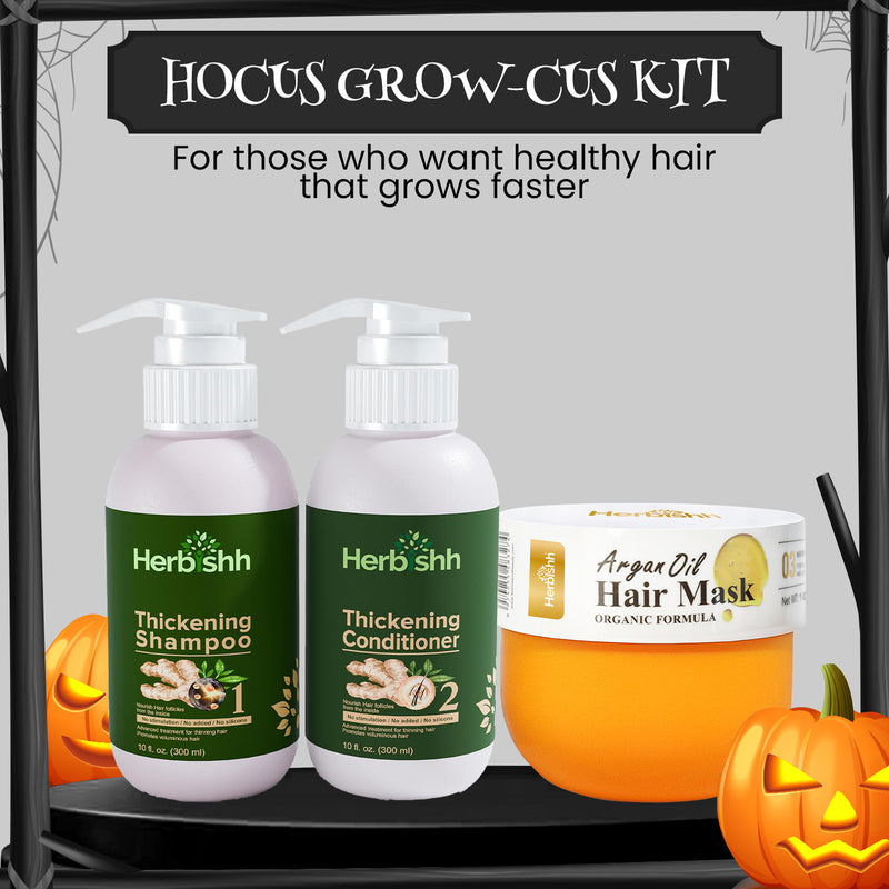 Herbishh Hair Growth Set + Argan Oil Hair Mask