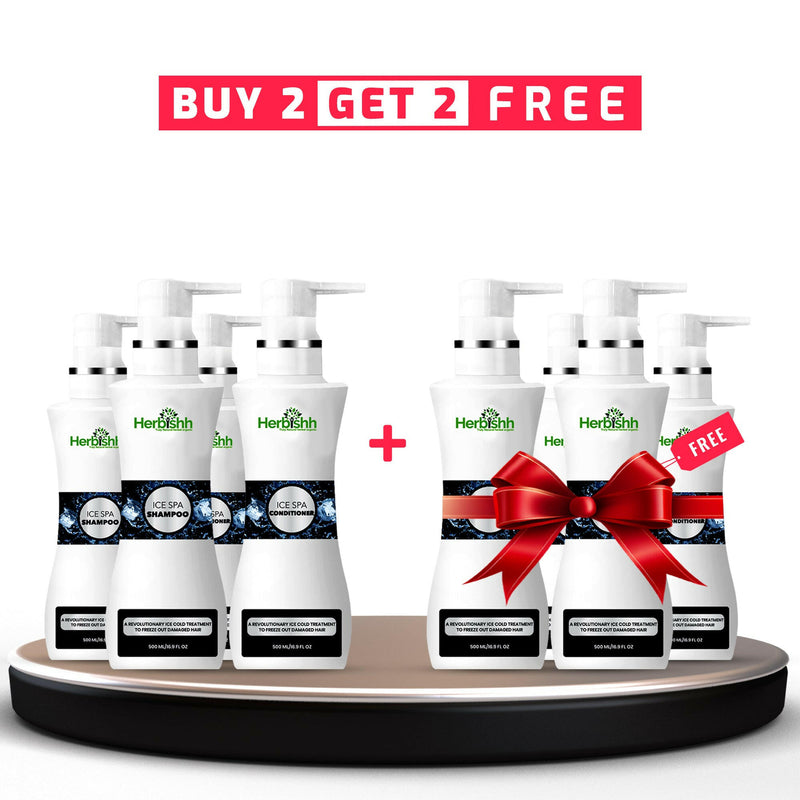 Buy 2 Herbishh Ice Spa Hair Shampoo & Conditioner Set get 1 free