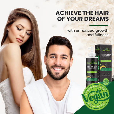 Rice Water Shampoo for Men and Women- Herbishh