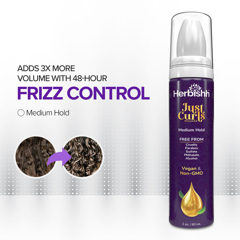 BUY 3 GET 3 Herbishh Just Curls Weightless Hair Mousse