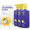 Set de champú, acondicionador y mascarilla Just Curls - Herbishh