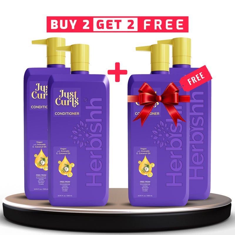 BUY 3 GET 3 Herbishh Just Curls Deep Conditioner