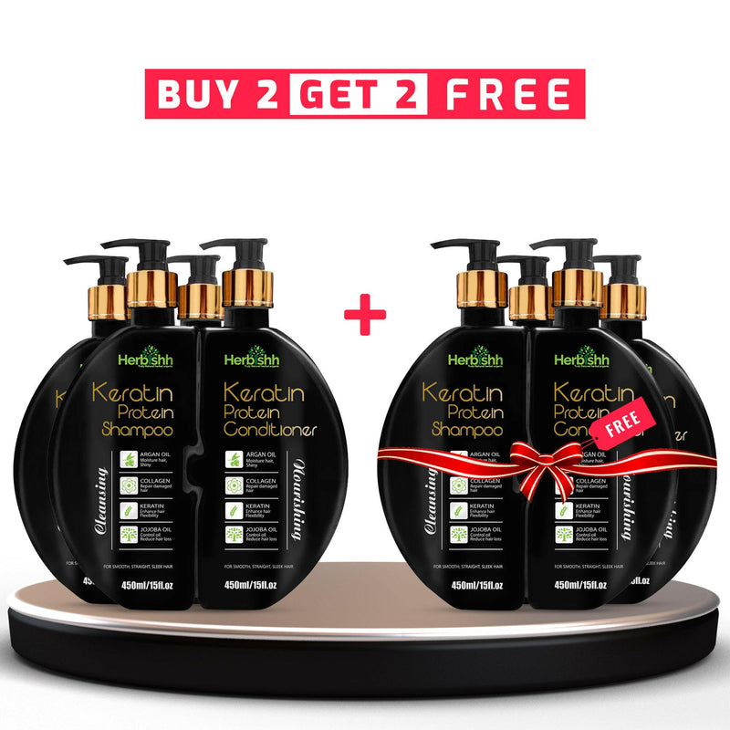 BOGO SALE: BUY 2 Keratin hair shampoo & conditioner Get 2 Free