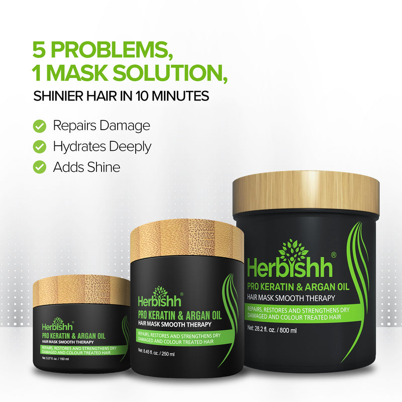 Pro Keratin Argan Hair Mask- Herbishh