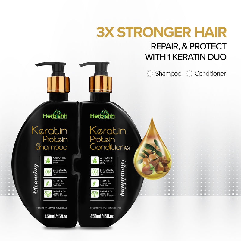 Keratin Shampoo & Conditioner Duo