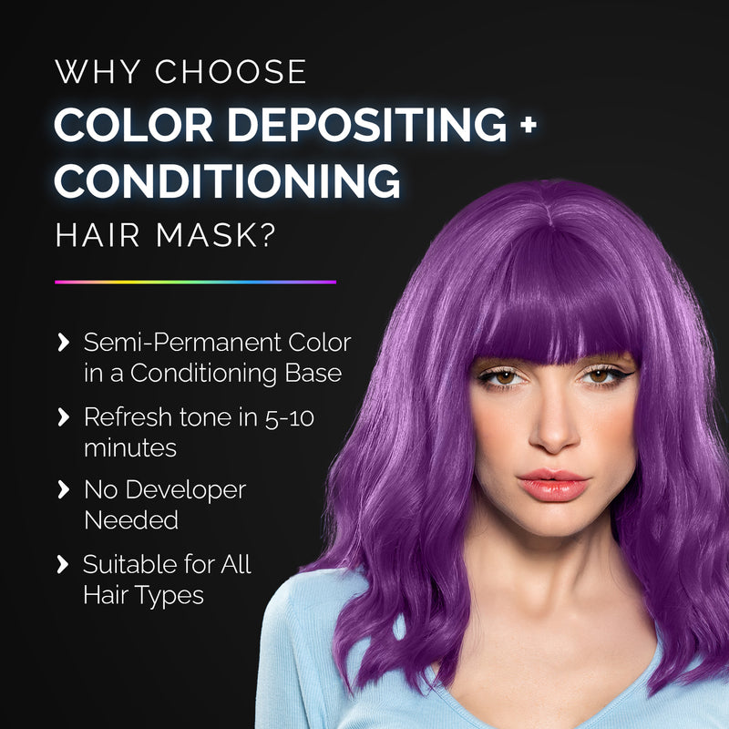 Keratin Color Depositing Hair Mask Purple