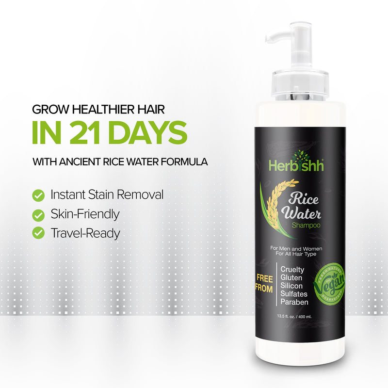Rice Water Shampoo for Men and Women- Herbishh